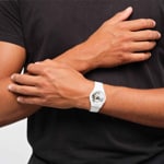 Swatch Original 41 Biosourced Spot Time White - SO31W102