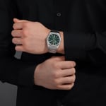 Swiss Military Hanowa Avalanche Automatique Date Argenté / Vert - SMWGL0006902