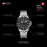 Swiss Military Hanowa Flagship Heritage Argenté / Noir - SMWGH0008501
