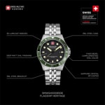 Swiss Military Hanowa Flagship Heritage Argenté / Noir - SMWGH0008506