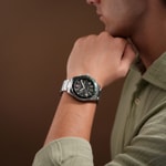 Swiss Military Hanowa Spitfire Chronographe Argenté / Noir & Vert - SMWGI0007703