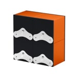 SwissKubik Masterbox Aluminium Orange - 4 montres - SK04.AE010