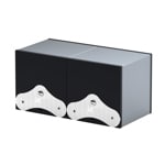 SwissKubik Masterbox Aluminium Argent - 2 montres - SK02.AE002