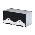 SwissKubik Masterbox Gebürstetes Aluminium - 2 Uhren - SK02.AE000