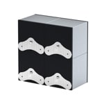 SwissKubik Masterbox Aluminium Brossé - 4 montres - SK04.AE000