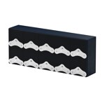 SwissKubik Masterbox Leder Marineblau - 10 Uhren - SK10.CV006