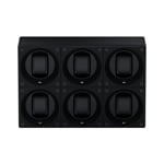 SwissKubik Masterbox Leder Schwarz - 6 Uhren - SK06.CV003