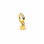 Taufring 750/18 K Gelbgold mit Diamant, Schutzengel