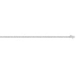 Tennis Bracelet 375/9 K White Gold with Lab Grown Diamonds 0.82 ct