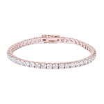 Bracelet rivière or rosé 750/18 ct avec diamants 8.0 ct H/si