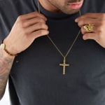Thomas Sabo pendant cross gold - PE909-414-39