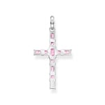Thomas Sabo Anhänger Kreuz mit pinken Steinen Silber - PE939-051-9