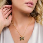 Thomas Sabo Pendentif papillon étoile & lune or - PE929-963-7