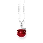 Thomas Sabo Apple & Snake Necklace with red apple silver