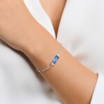 Thomas Sabo Armband mit blauem Stein - A2018-166-1-L19V