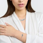 Thomas Sabo Bracelet Ailes de Phénix avec pierres bleues argent - A2070-644-1-L-L19V