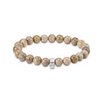 Thomas Sabo As We Are Armband mit Daisy Jaspis Beads Silber