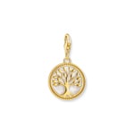 Thomas Sabo As We Enjoy Runder Charm-Anhänger mit Lebensbaum-Motiv vergoldet