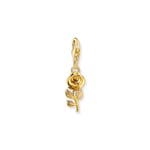 Thomas Sabo As We Kiss Charm-Anhänger Rose vergoldet
