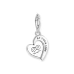 Thomas Sabo As We Kiss Breloque Charm en argent, cœur YOU & Me - 2108-691-21