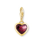 Thomas Sabo As We Love Charm-Anhänger Herz Rot vergoldet