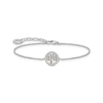 Thomas Sabo Basics Armband mit Tree-of-Love-Anhänger und weisser Emaille Silber