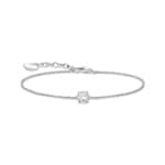 Thomas Sabo Basics Armband mit weissem Zirkonia-Anhänger Silber