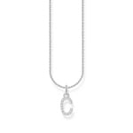 Thomas Sabo Basics Kette mit Buchstaben-Anhänger C Silber