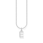 Thomas Sabo Basics Chaîne à breloque lettre E, argent