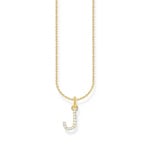 Thomas Sabo Basics Chaîne à breloque lettre J, dorée