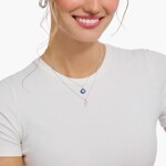 Thomas Sabo Basics Silver necklace with letter pendant S and white zirconia - KE2258-051-14-L45V
