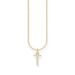 Thomas Sabo Basics Kette mit Buchstaben-Anhänger T vergoldet