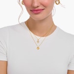 Thomas Sabo Basics Chaîne à breloque cœur, dorée - KE2234-413-39-L45V