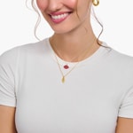 Thomas Sabo Basics Chaîne à breloque rose, dorée - KE2269-413-39-L45V