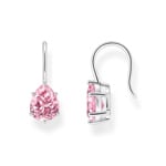 Thomas Sabo Basics Pendants d’oreilles avec goutte en zircone rose, argent - H2290-051-9