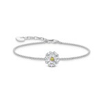Thomas Sabo Blooming Skies Armband Blume Lovely Daisy mit Steinen Silber - A2202-051-4-L19v