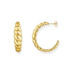 Thomas Sabo Bold Elegance Créoles de formes organiques plaquées or