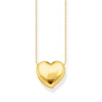 Thomas Sabo Bold Elegance Collier plaqué or avec pendentif en forme de cœur