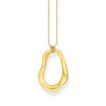 Thomas Sabo Bold Elegance Gold-plated necklace with pendant Natural Beauty