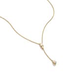 Thomas Sabo Bold Elegance Chaîne Y zirconiums blancs Plaqué or - KE2364-414-14-L50V