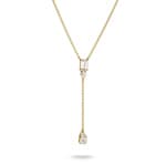 Thomas Sabo Bold Elegance Chaîne Y zirconiums blancs Plaqué or