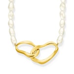Thomas Sabo Bold Elegance Gold-plated pearl necklace Natural Beauty