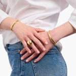 Thomas Sabo Bold Elegance Bague plaquée or en forme de cœur - TR2471-413-39