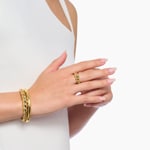 Thomas Sabo Bold Elegance Bague formes organiques plaquée or - TR2494-413-39