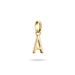 Thomas Sabo Pendentif Charm lettre A Connect plaqué or