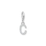 Thomas Sabo Pendentif Charm lettre C avec pierres blanches argent 925