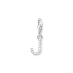 Thomas Sabo Pendentif Charm lettre J avec pierres blanches argent 925