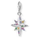 Thomas Sabo Charm-Anhänger Farbiger Stern Silber - 1817-342-7
