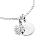 Thomas Sabo Charm pendant lucky clover with stones Connect silver - CC1281-051-14