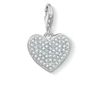 Thomas Sabo Pendentif Charm Cœur avec Pavé - 1570-051-14
